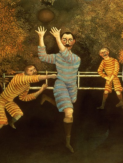 Die Fußballspieler (Detail) von Henri Rousseau